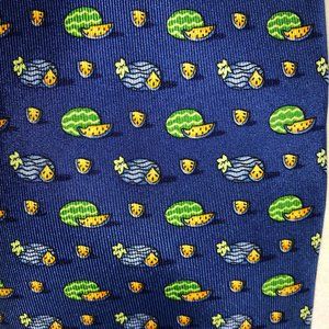 Salvatore Ferragamo Tie - Blue Watermelon Design
